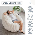 Giant Bean Bag Bed Round Chair Large Sofa