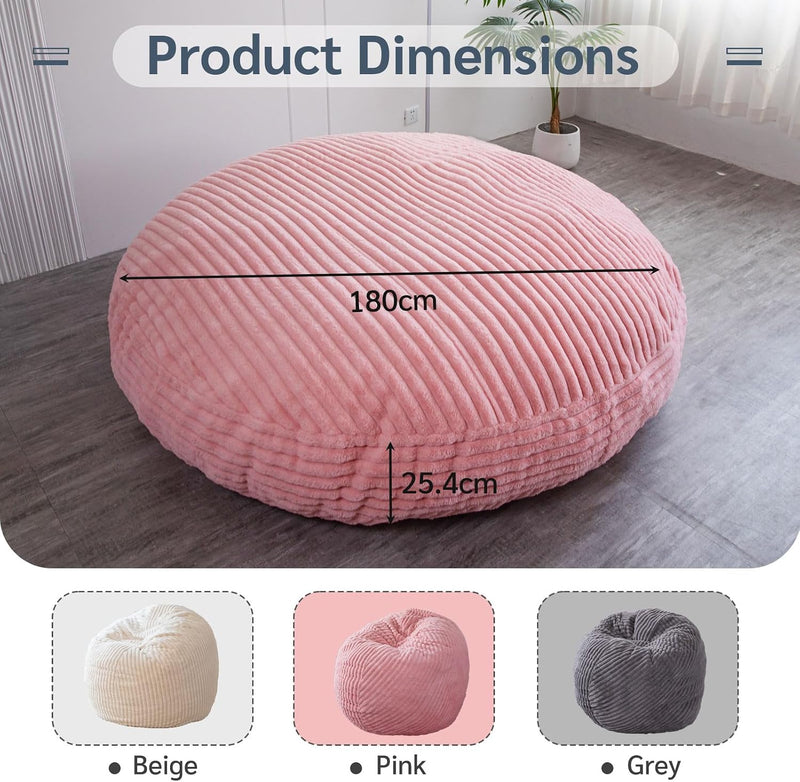 Giant Bean Bag Bed Round Chair Large Sofa