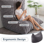 Giant Bean Bag Bed Round Chair Large Sofa