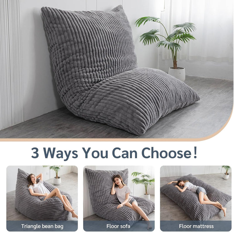 Giant Bean Bag Bed Round Chair Large Sofa