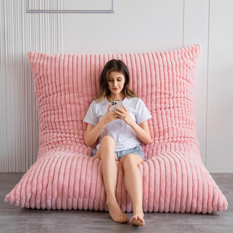 Giant Bean Bag Bed Square Chair Large Sofa