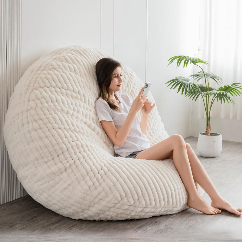 Giant Bean Bag Bed Square Chair Large Sofa