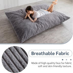 Giant Bean Bag Bed Square Chair Large Sofa