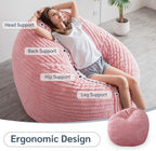 Giant Bean Bag Bed Square Chair Large Sofa
