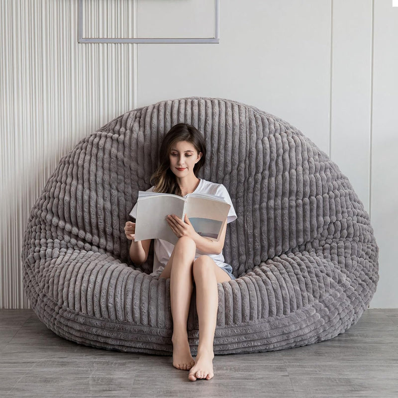 Giant Bean Bag Bed Square Chair Large Sofa