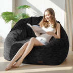 Giant Bean Bag Chair Faux Fur Shell Shaped