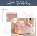 Giant Bean Bag Chair Faux Fur Shell Shaped