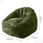 Giant Bean Bag Chair Faux Fur Shell Shaped