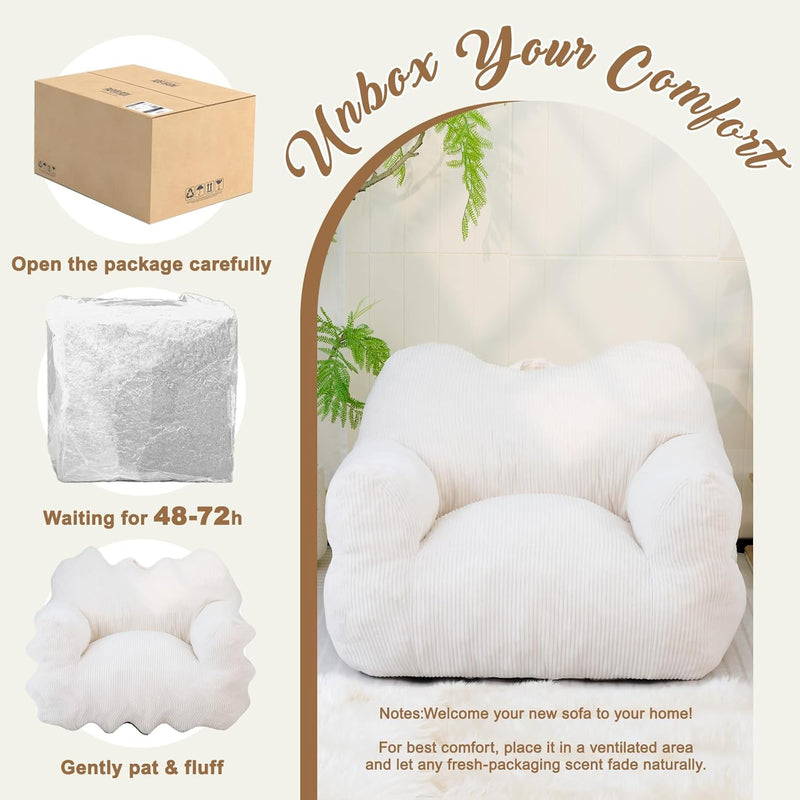 Giant Bean Bag Chair for Adults Cosy Beanbag