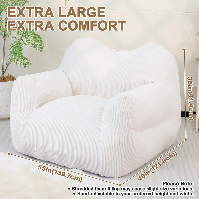 Giant Bean Bag Chair for Adults Cosy Beanbag