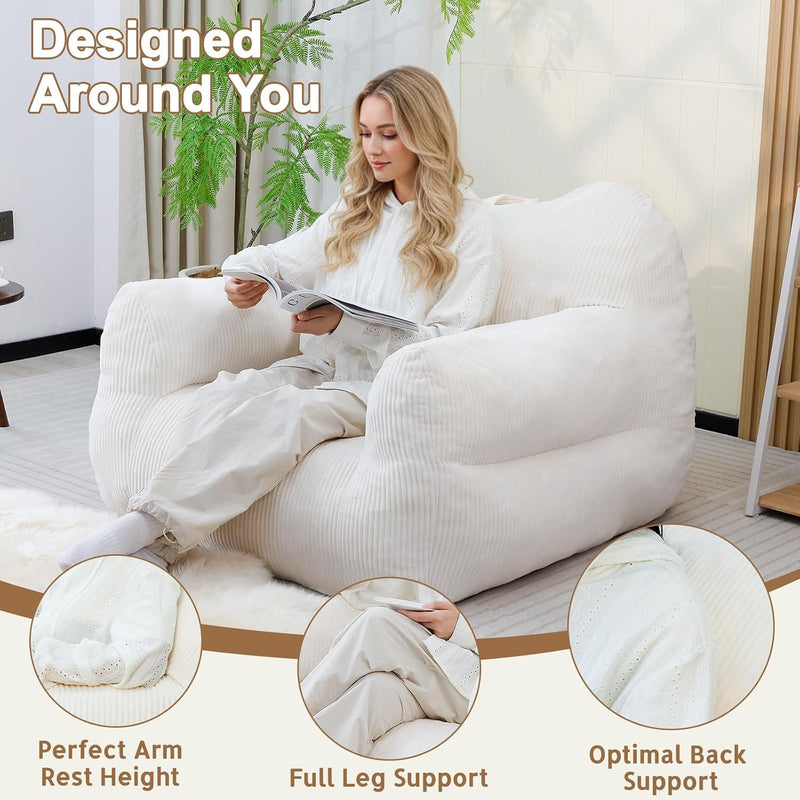 Giant Bean Bag Chair for Adults Cosy Beanbag