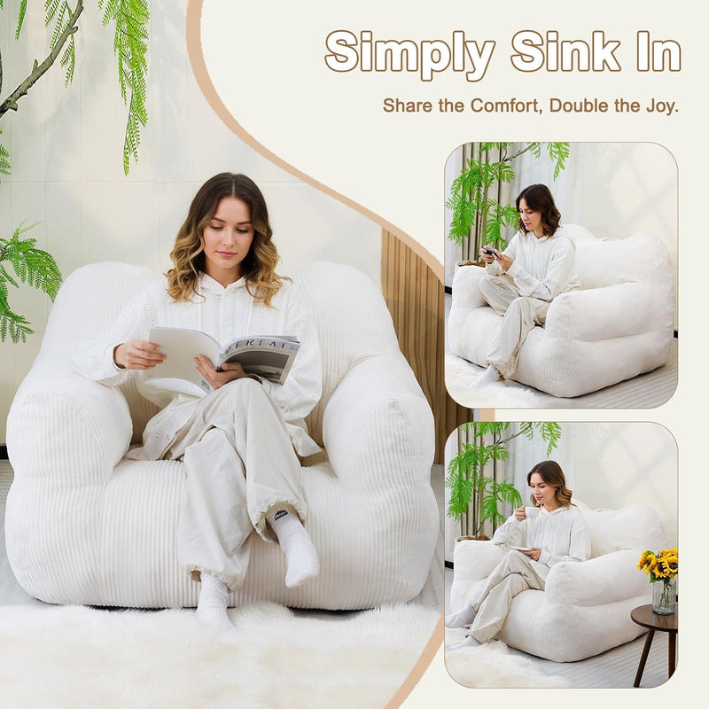 Giant Bean Bag Chair for Adults Cosy Beanbag