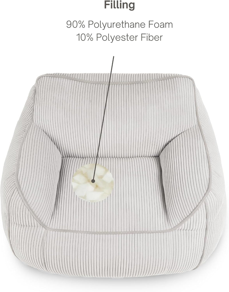 Giant Bean Bag Chair in Corduroy