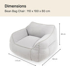 Giant Bean Bag Chair in Corduroy