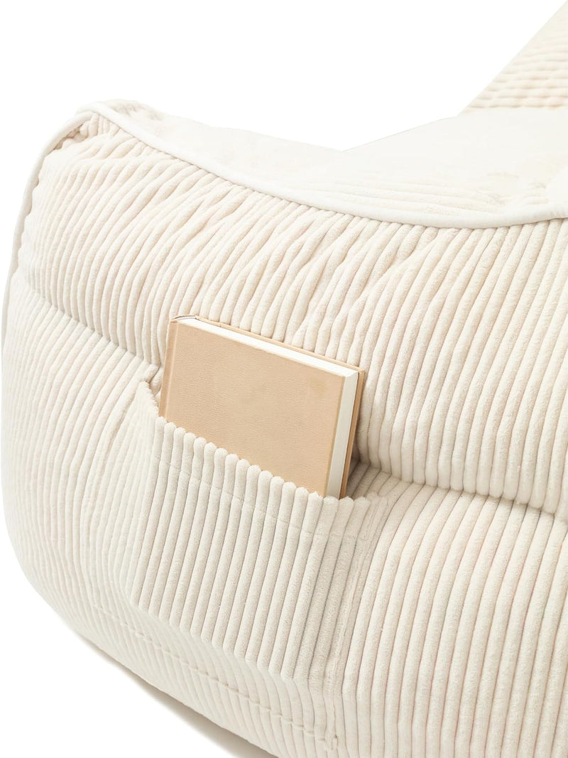 Giant Bean Bag Chair in Corduroy