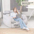 Giant Bean Bag Chair in Corduroy