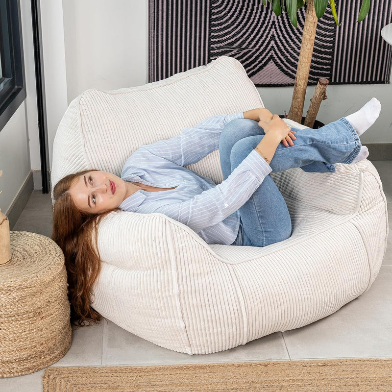 Giant Bean Bag Chair in Corduroy