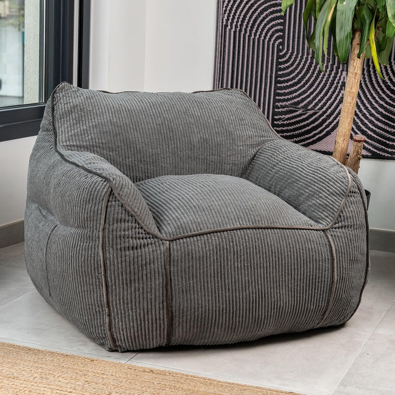 Giant Bean Bag Chair in Corduroy