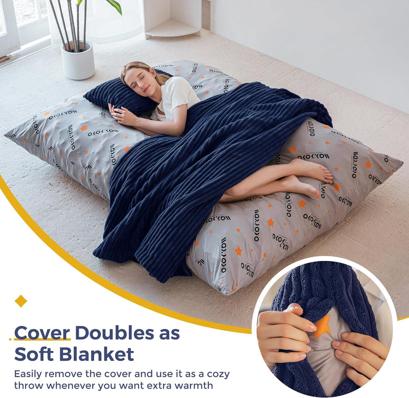 Giant Bean Bag Soft Fluffy Faux Fur Beanbag
