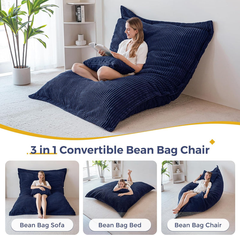 Giant Bean Bag Soft Fluffy Faux Fur Beanbag