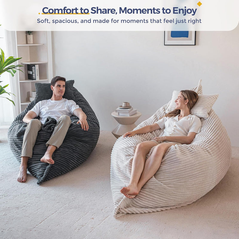 Giant Bean Bag Soft Fluffy Faux Fur Beanbag