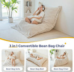 Giant Bean Bag Soft Fluffy Faux Fur Beanbag
