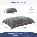 Giant Bean Bag with Pillow Soft Corduroy