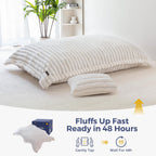 Giant Bean Bag with Pillow Soft Corduroy