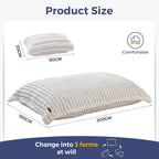 Giant Bean Bag with Pillow Soft Corduroy