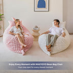 Giant Bean Bag with Pillow Soft Corduroy