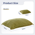 Giant Bean Bag with Pillow Soft Corduroy