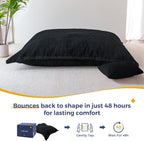 Giant Bean Bag with Pillow Soft Corduroy