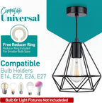 Giggi Cage Metal Basket Ceiling Light Shade Wrought