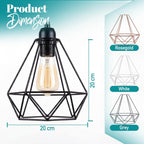 Giggi Cage Metal Basket Ceiling Light Shade Wrought