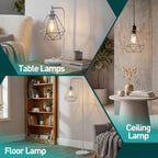 Giggi Cage Metal Basket Ceiling Light Shade Wrought