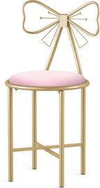 Glam Butterfly Back Vanity Chair Velvet Makeup Stool