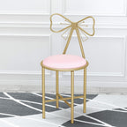 Glam Butterfly Back Vanity Chair Velvet Makeup Stool