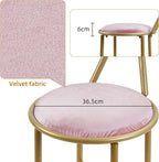 Glam Butterfly Back Vanity Chair Velvet Makeup Stool