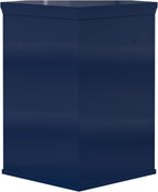 Glancy Removable Corner Wall Cabinet with Faux Louvered