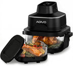 Glass Air Fryer 4L 1.5L Dual Capacity Visual