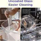 Glass Air Fryer with 4L and 1.5L Clear