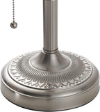 Glass Bankers Desk Lamp with Pull Chain Switch