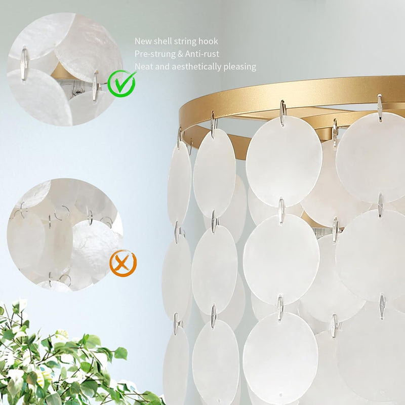Floral Crystal Ceiling Light 3-Light Chandelier