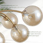 Floral Crystal Ceiling Light 3-Light Chandelier