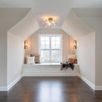 Floral Crystal Ceiling Light 3-Light Chandelier