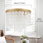 Floral Crystal Ceiling Light 3-Light Chandelier