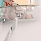 Glass Console Table Modern Contemporary Style Hallway