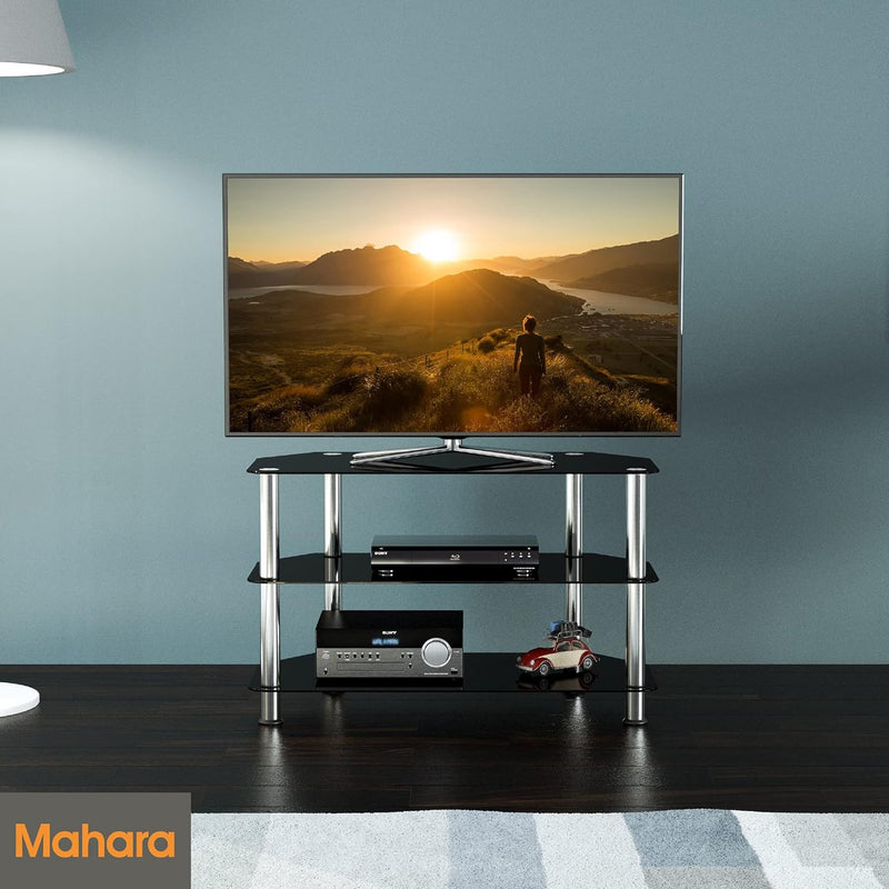 Glass Corner TV Stand Unit