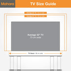 Glass Corner TV Stand Unit Wide