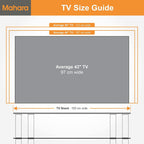 Glass Corner TV Stand Unit Wide